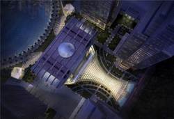 Looking_Down_at_The_Galleria_at_Sowwah_Square_Glass_Atrium_Framed_by_the_Four_Commercial_Towers_and_the_ADX_-_Artists_Impression.jpg