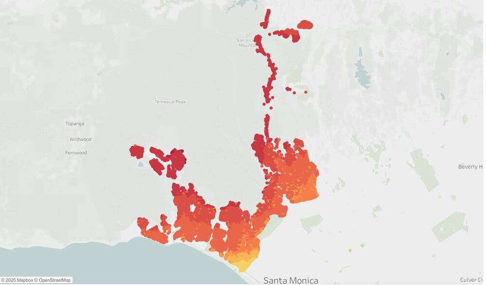 Los Angeles Wildfires Map (January 2025).jpg