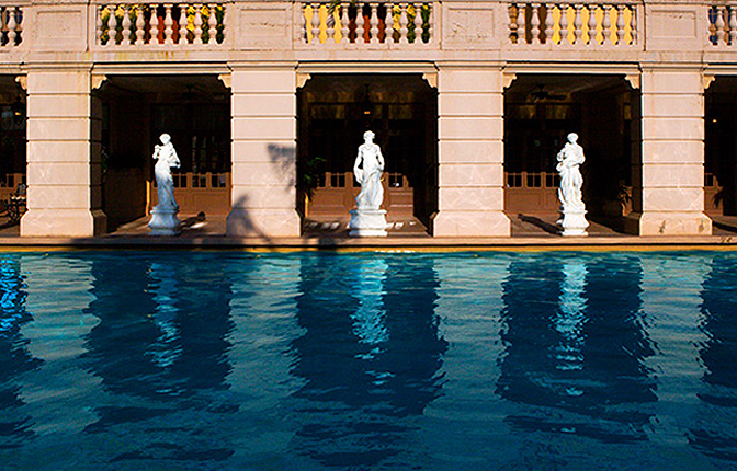 Poolside Statues