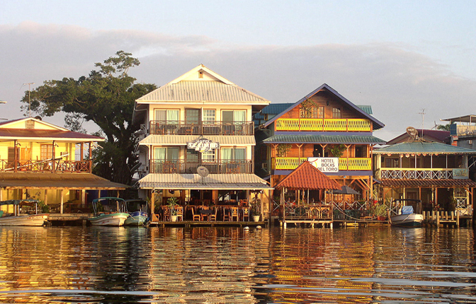 Morning Light on Bocas Town